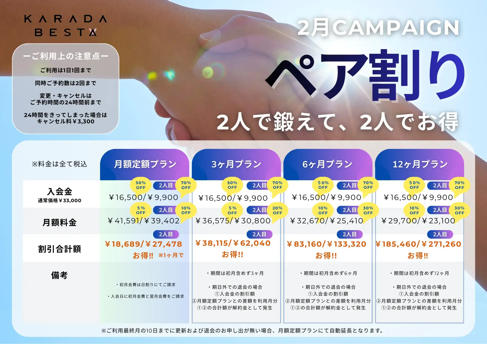 KARADA BESTA(カラダビスタ)のキャンペーン